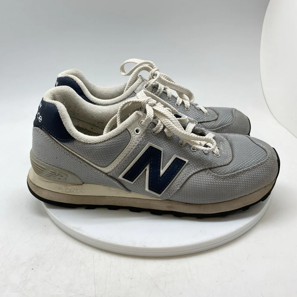 New Balance Sneakers Mens 8 D 574 ML574JA Gray Athletic Casual‎ Gym Shoes